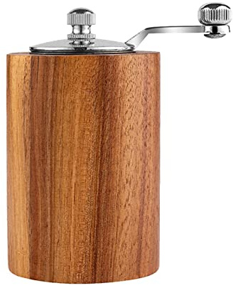 Molinillo De Sal Manual, Molinillo De Especias De Pimienta De Madera con Manivela, Botella De Molienda De Espesor Ajustable con Rotor De Cerámica Herramientas De Cocina para Ceniza De Pimienta Negra