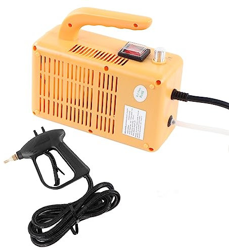 Pulitore a Vapore, Protezioni Multiple Macchina per la Pulizia a Vapore Portatile Ad Alta Temperatura 1700 W ABS Metallo Versatile per la Cucina (Spina europea 220 V)