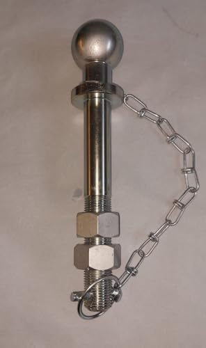 TOW BALL HITCH 22mm Pin 50mm Quad Tractor Long Threaded 190mm Cat 2 Chain