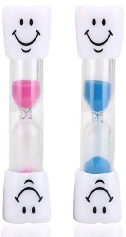 2 Stück Sanduhren Set Für Kinder,3 Minuten Sanduhr Zähneputzen Kinder,Bunter Zahnputzuhr Zahnputz Timer,Pink+Blue,Kreative Geschenke,Sanduhr-Timer Für Klassenzimmer,Zuhause,Küche,Büro Und Spiel-time