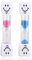 2 Stück Sanduhren Set Für Kinder,3 Minuten Sanduhr Zähneputzen Kinder,Bunter Zahnputzuhr Zahnputz Timer,Pink+Blue,Kreative Geschenke,Sanduhr-Timer Für Klassenzimmer,Zuhause,Küche,Büro Und Spiel-time