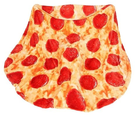 Überwurfdecke für Bett, modische Pizza-Wickeldecke, interessante runde Pizza-Überwurfdecke, tragbare runde Wickeldecke, Picknickdecke