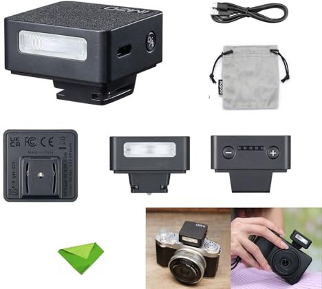 Godox iM20 Mini Speedlight for Canon, Sony, Fuji, Nikon, Panasonic Olympus Pentax, 3s Recycle Time, Approx.440 Flash Times, Flash for Sony ZV1, NOT for ZV-1F (Built-in Lithium Battery)