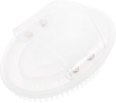 Silikon Körperbürste mit Ergonomischem Design für Ganzkörpermassage, Weiß | Tpu Ausführung, Leicht zu Halten, Vielseitig Nutzbar, Praktisch für Shampoo, Kopfhaut und Schönheitssalon