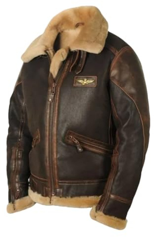 Cappotto da uomo stile caldo e freddo marrone con risvolto e cerniera in pelle scamosciata, Marrone, L