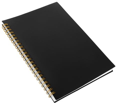 Uonlytech Carnet de Notes Horizontal à Couverture PP Registre d'Inventaire Vierge avec Pages Lignées Grand Livre de Comptabilité pour Suivi des Stocks et Gestion des Dépenses en Bureau et