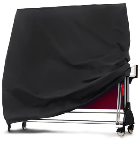 Garvee Impermeabile e resistente agli strappi – Copertura per tavolo da ping pong – Tessuto Oxford 210D – Cordino antivento – Uso interno ed esterno – Protezione tavolo da tennis – Misura 155x75x144cm