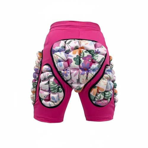 Fonowx Pantalones Protectores para Niños Pantalón Infantil Deportivo Práctico con Almohadillas EVA Cintura Elástica y Tejido Ligero Adecuados para Juegos , Rosa , 120-S 3-4 Años Cintura 46cm