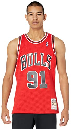 Mitchell & Ness HWC Swingman Jersey Chicago Bulls Road 1997-98 Dennis Rodman red