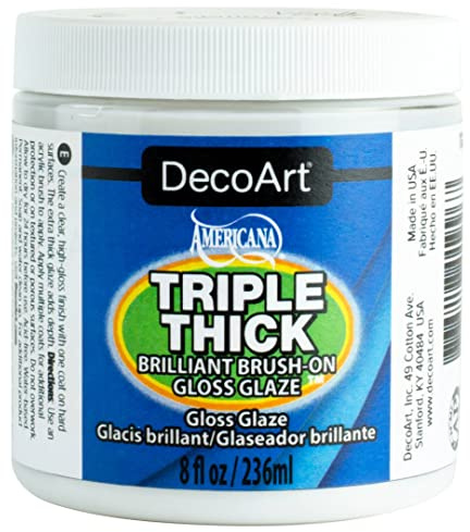 DecoArt Triple Thick Gloss Glaze - Jar, 8fl oz