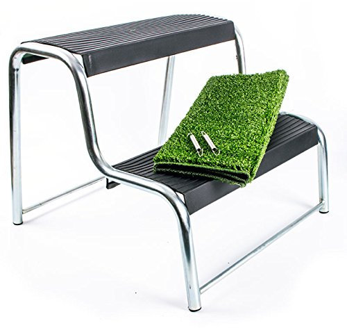 ProPlus Marchepied double pour caravane et camping-car avec revêtement antidérapant – 48 x 44 x 37 cm
