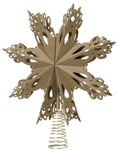 Broste Copenhagen Christmas Star Baumspitze Natural Brown 30 cm