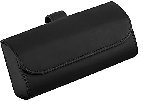 MiOYOOW Auto Brillenhalter,Magnetverschluss Auto Brillen Organizer Box Fahrzeug Brillen Aufbewahrungsbox für Auto Sonnenblende