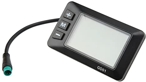 KIMISS Accessoires de Modification d'électricité Affichage d'électricité 36V 48V LCD Gd01 Affichage Prise 5 Broches pour Gadgets électroniques de Guidon 22.2Mm