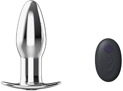 Vibratore Vibratori anali in acciaio inossidabile Per Masturbatore prostatico da uomo Erotico Per Plug anale da uomo Giocattolo sessuale anale telecomandato