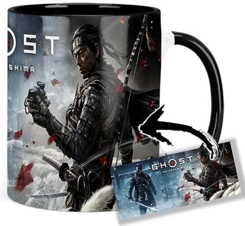 Jin Sakai B Tasse Innen & Henkel Schwarz Keramikbecher Mug AAA