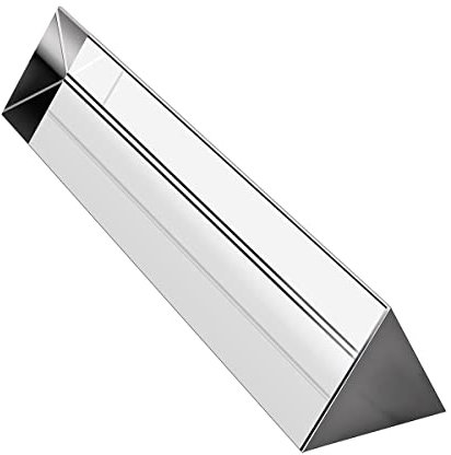 ZGPjubilant Prismen und Kaleidoskope Optisches dreieckiges Kristallprisma für den Unterricht in Lichtphysik 90? 30 * 30 * 50 mm Optik-Kits für naturwissenschaftliche Klassenzimmer
