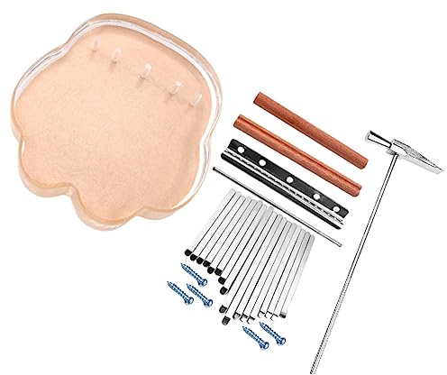 VICASKY Kalimba mit Tasten Fingerklavier DIY Bausatz Daumenklavier Musikinstrument Fingerinstrument zum Selbstbauen für Anfänger und Junge Mädchen