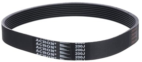 sourcing map 200J8 PJ V-Ribbed Belt 8 Ribs 20 Length x 0.74 Width x 0.14 Height, EPDM Rubber Poly V Belt, Multi Wedge Micro V Belt