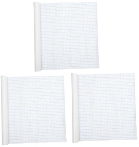 NUOBESTY 3rotoli Pellicola Protettiva Per Libri Copertina Trasparente e Facile Materiale Resistente Per Libri Copertina Morbida