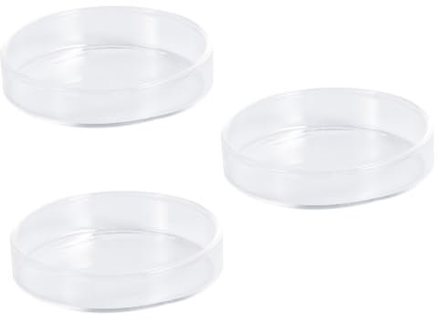 Sosoport 3stücke Transparentes Glas Garnelen Futterschale Runde Fütterungsschale Für Kleine Fische Und Ziergarnelen Hochwertiges Kristallglas Für Aquarien Und Reptilien