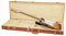 Crossrock Relief Series-Holzkoffer für E-Gitarren, Fender Telecaster & Stratocaster, mit stark strukturierter Oberfläche, Kunstfell in Nerzoptik, Edelstahlverschlüssen – Redwood (CRW630ERO)