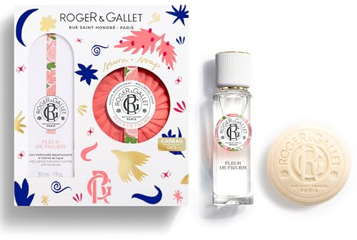 ROGER & GALLET | Fleur de Figuier Gift Set | 1 fl oz Wellbeing Fragrant Water | 3.5 oz Perfumed Soap | Limited Edition