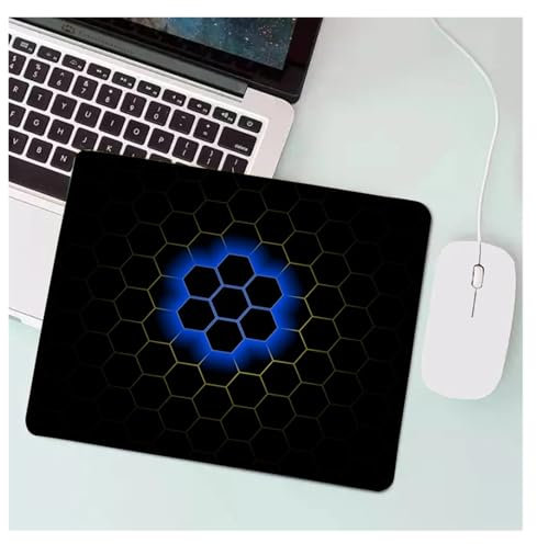 Pengchang Anime Hexagonal Honeycomb Mauspad Gaming Zubehör Gabinete PC Gamer Computer Tastatur Schreibtisch Matte Gummi Laptop Kleines Mousepad(A-15,30x35cm)