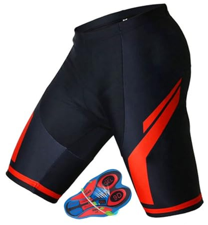 AHIOJEGX Short Cycliste Femme Rembourré Short de Cyclisme for Hommes, Short de Cyclisme d'été rembourré 9D, Collants Courts, Pantalons Respirants for vélo de Montagne(4,5XL)