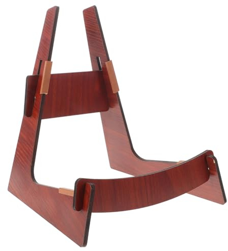 SUPVOX Soporte de Guitarra de Madera Maciza - Soporte de Suelo en Forma de L Desmontable - Expositor Universal para Guitarra Acústica, Eléctrica, Bajo, Violín y Ukelele