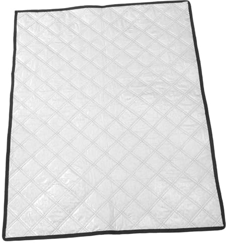 Hohopeti Copri Freezer a Pozzetto Isolamento e Protezione per Frigorifero Esterno, Copertura Resistente Parasole in Alluminio Argento per Balcone e Outdoor