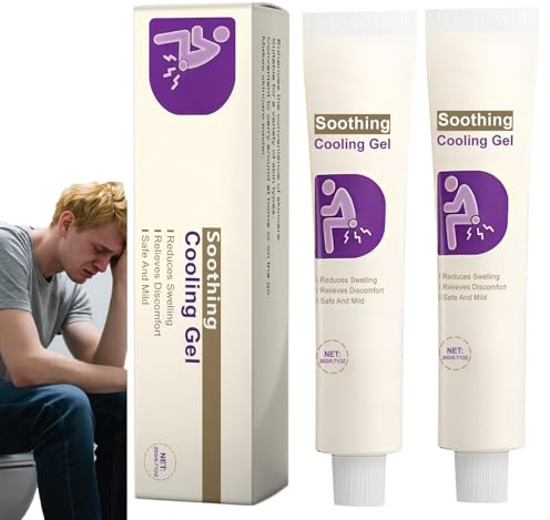 Gel Calmante Para El Ano, De Pomada Para El Del Ardor Anal,Crema Refrescante,Para Quemazón, Malestar, Picazón, Recuperación Postparto, Post-Ejercicio, Hogar, Viaje Y Diario (2)