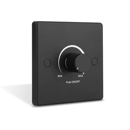 Rehoetom Interruttore dimmer a bassa tensione per luci a LED 12-24V, pannello di controllo della luce RV 5A con design compatto a manopola, resistenza costante per illuminazione domestica e camper