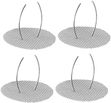 Hoement Filtros de Malla de Acero Inoxidable 304 para Tetera, Colador Reutilizable de 2,2 Cm, Pack de 4 Unidades, Accesorio para Juego de Té Chino y Filtro para Hojas Sueltas, Adecuado