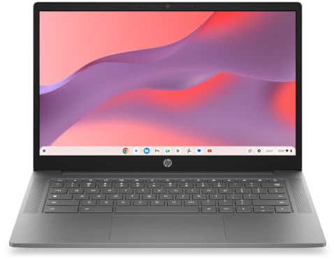 HP Chromebook 14a-nm0001nsx - Ordenador Portátil Chromebook 14 Full HD (1920x1080), MediaTek Kompanio, 4GB RAM, 128GB Almacenamiento, ChromeOS, QWERTY Español