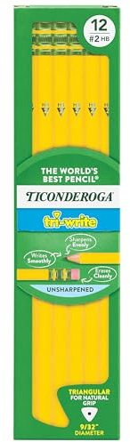Ticonderoga Dreifach-Holzstifte, Hb #2, 12 Stück