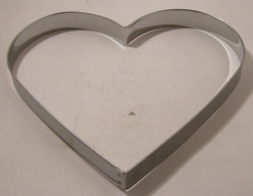 Ausstechform für Plätzchen - Edelstahl - Herz - 15 cm