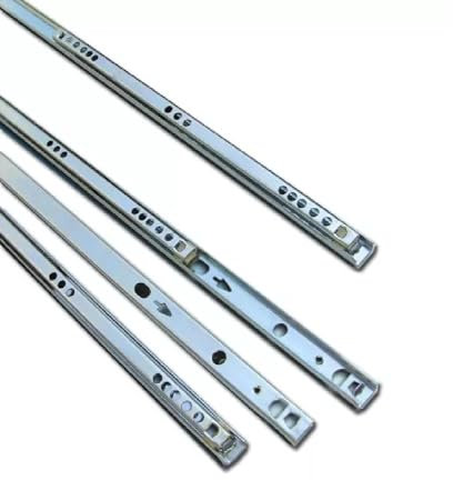 Solmer LTD Metal Ball Bearing Drawer runner Pr 310mm draw depth for 17mm (5 Pairs)