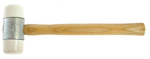 Stubai 101202 Marteau Desmopan en Caoutchouc/Frêne, Beige/Blanc/Argent, 32 mm