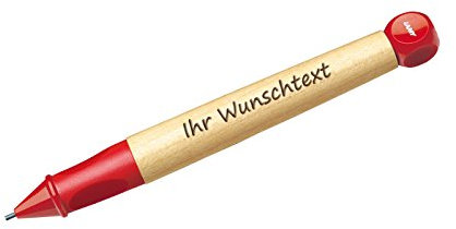 Lamy Schreiblernstift ABC Modell 110, Farbe red (rot), inkl. Laser-Gravur