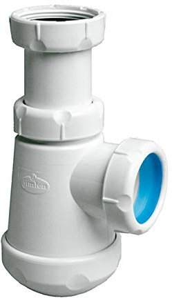 Jimten 004058 Sifon Bide, S-69, 1 1/2, Blanco