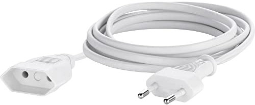 Basetech BT-1898919 Strom Verlaengerungskabel 2.5A Weiß 2.00m, 1 Stück