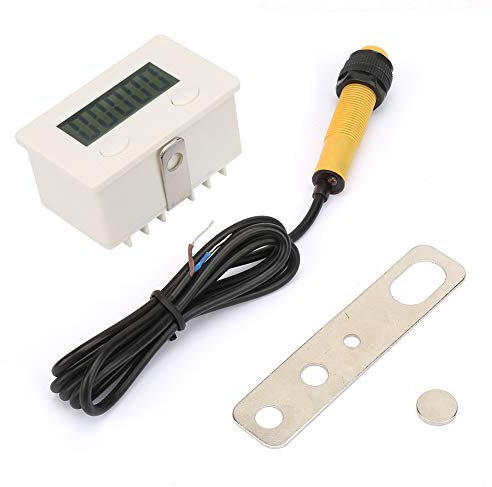 BuyWeek Digitaler LCD Zähler, 5 Stelliger Zähler 0-99999 Magnetischer Induktions Näherungsschalter Elektronischer Tally Zähler