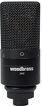 WOODBRASS XM2 Micro Voix et Instrument - Microphone XLR Supercardioïde pour Enregistrement Studio, Mao, Home Studio. Capsule et Préampli Pro : Signal Fin, Dynamique et détaillé
