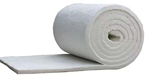 ZOENAE 1430℃ High Temperature Resistance Zirconium Bearing Ceramic Fiber Blanket Fire Resistant Insulation Cotton 10mm 20mm 30mm 50mm (Size : Thickness50mm)