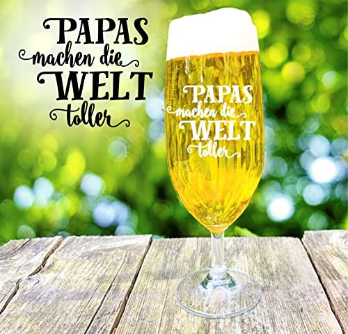 Bierglas Papa personalisiertes Geschenk Pilstulpe