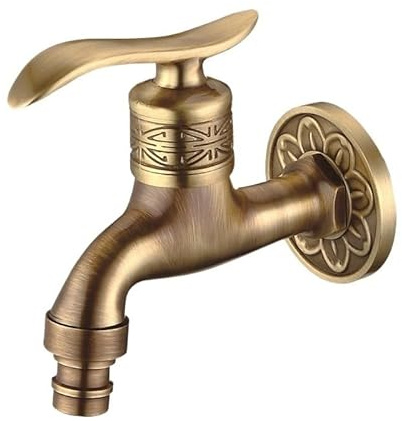 Robinetterie Murale Robinet en Laiton sculpté Antique, robinets de Jardin extérieurs décoratifs for Machine à Laver, Robinet de vadrouille de Toilette de Luxe (Color : Model 1)