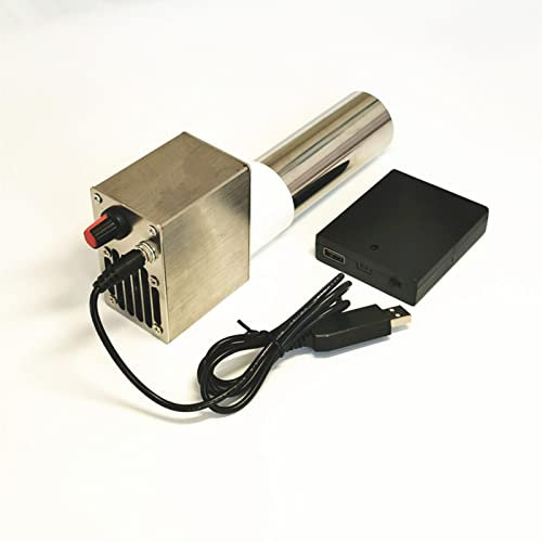 WowZza Ventola per Barbecue Elettrica Regolabile a Velocità, Soffiatore per Barbecue Professionale per Esterni, da Utilizzare con Power Bank, Caricabatterie per Cellulare, Custodia per Batteria