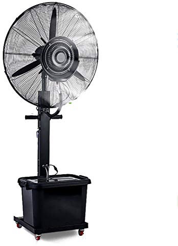 Ventilador de Piso Industrial para el hogar, Ventilador de nebulización oscilante con Tanque de Agua de 2 velocidades y 42 litros - Ventilador de pulverización humidificador de Aire atomizador