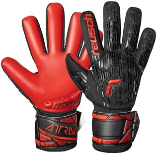 Reusch Torwarthandschuhe Erwachsene | starker Grip, atmungsaktiv & robust | ergonomische Passform, für Training & Spiel, geeignet für Kunstrasen & Naturrasen, Größe 7-11, Attrakt Freegel Silver NC